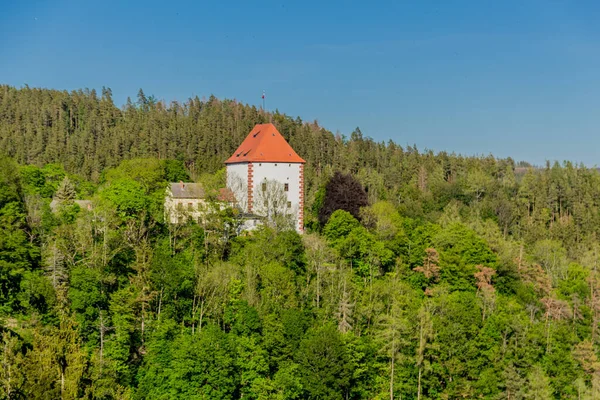 Turistika Kolem Přehrady Hohenwarte Durynského Moře Ziegenrcku Přehrada Hohenwarte Durynsko — Stock fotografie