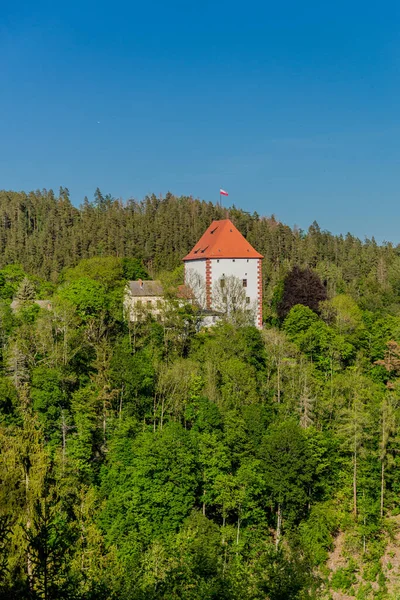 Turistika Kolem Přehrady Hohenwarte Durynského Moře Ziegenrcku Přehrada Hohenwarte Durynsko — Stock fotografie