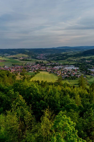 Njut Kvällsstämningen Thüringen Wald Thüringen Tyskland — Stockfoto