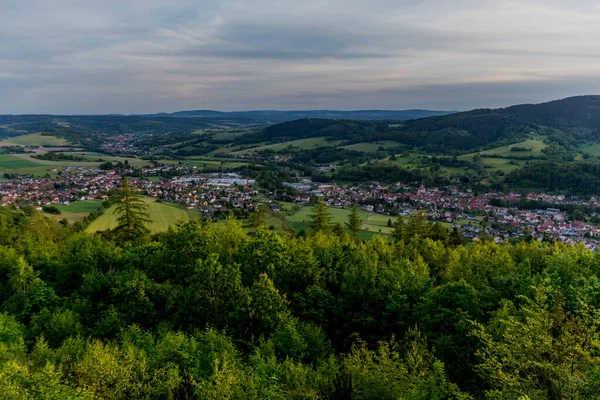 Enjoy Evening Atmosphere Thuringian Forest Thringer Wald Thuringia Germany — Stock Photo, Image