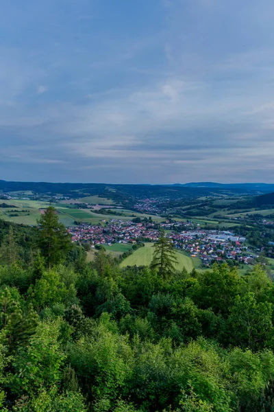 Užijte Večerní Atmosféru Durynském Lese Thringer Wald Durynsko Německo — Stock fotografie