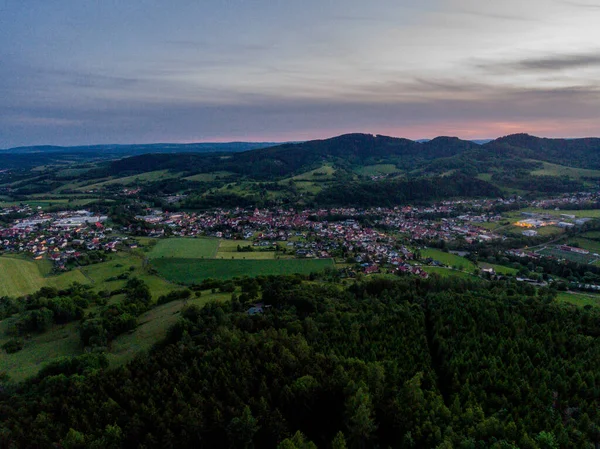 Abendstimmung Thüringer Wald Thringer Wald Thüringen Deutschland — Stockfoto