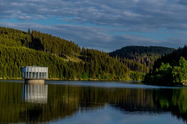 Wanderung Schmalen Damm Thüringer Wald Bei Tambach Dietharz Deutschland — Stockfoto