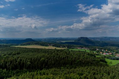 Farklı yerlerdeki Saksonya / Almanya 'daki Saksonya gezisi.