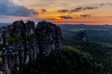 Farklı yerlerdeki Saksonya / Almanya 'daki Saksonya gezisi.