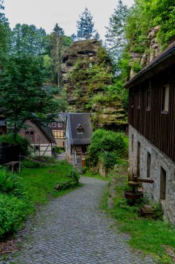 Farklı yerlerdeki Saksonya / Almanya 'daki Saksonya gezisi.