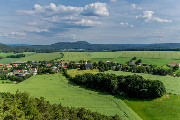 Exploration Tour Saxon Switzerland Diffenrent Places Saxony Germany — стокове фото