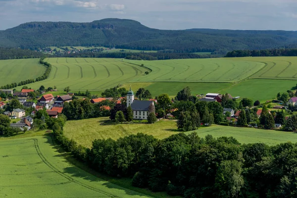 Exploration Tour Saxon Switzerland Diffenrent Places Saxony Germany — стокове фото