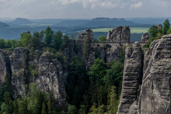 Recorrido Exploración Por Suiza Saxon Lugares Diffenrentes Sajonia Alemania —  Fotos de Stock