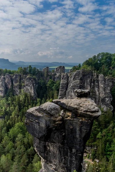Exploration Tour Saxon Switzerland Diffenrent Places Saxony Germany — стокове фото