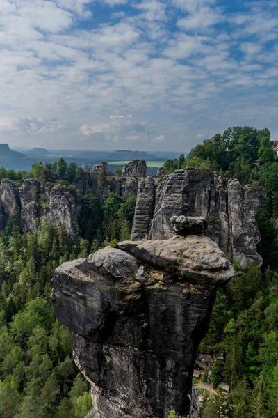 Exploration Tour Saxon Switzerland Diffenrent Places Saxony Germany — стокове фото