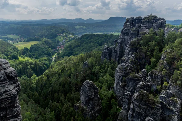 Exploration Tour Saxon Switzerland Diffenrent Places Saxony Germany — Stock Photo, Image