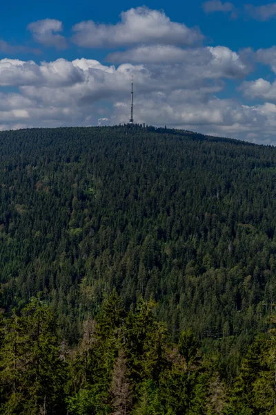 Sonniger Ausflug Einem Sommertag Durch Das Fichtelgebirge Bischofsgruen — Stockfoto