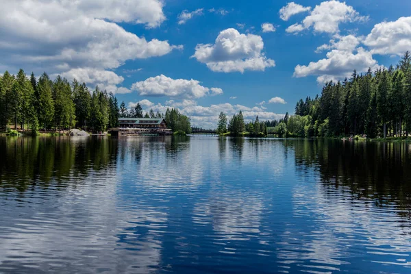 Sonniger Ausflug Einem Sommertag Durch Das Fichtelgebirge Bischofsgruen — Stockfoto