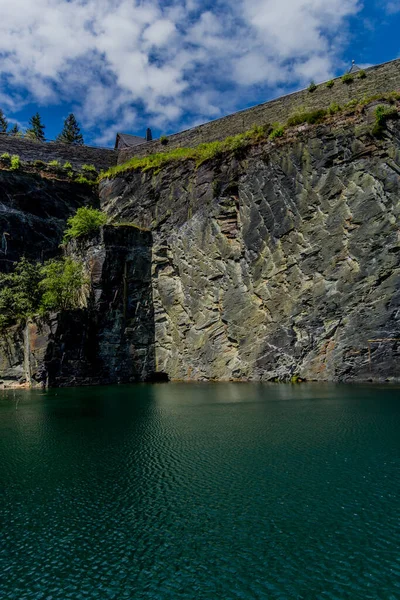 Passeio Verão Pelo Thuringian Slate Park Lehesten Turíngia Alemanha — Fotografia de Stock