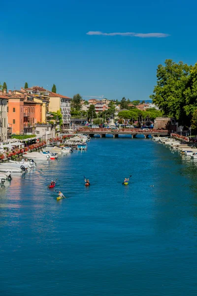 Férias Sentimento Verão Italiano Longo Lago Garda Itália Europa — Fotografia de Stock