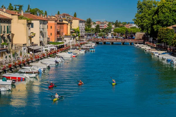 Férias Sentimento Verão Italiano Longo Lago Garda Itália Europa — Fotografia de Stock