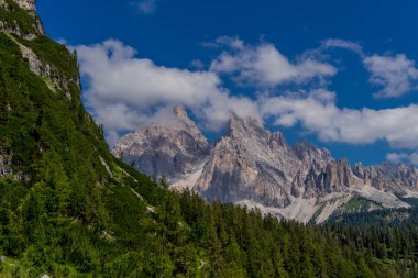 Güney Tyrol Alpleri 'nde yaz tatili ve yürüyüş hissi - Güney Tyrol / İtalya