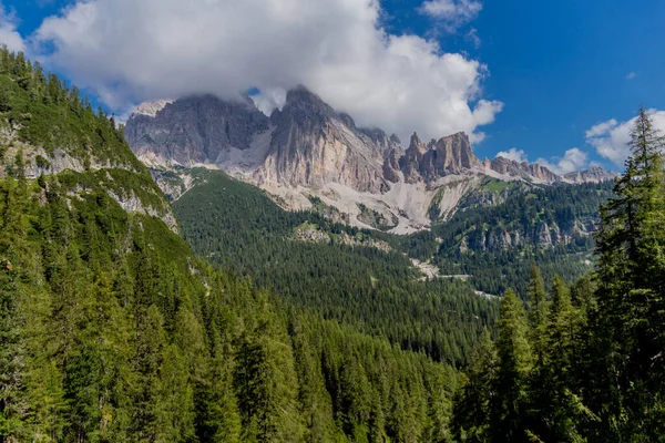 Letní Prázdniny Turistika Jižních Tyrolských Alpách Jižní Tyrolsko Itálie — Stock fotografie