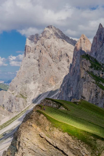 Prospekteringsresa Genom Vackra Sydtyrolska Bergen Sydtyrolen Italien — Stockfoto