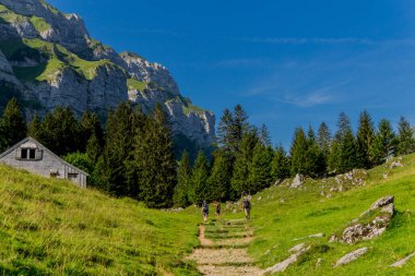 İsviçre 'deki Appenzell dağlarında güzel bir keşif turu. - Appenzell / Alpstein / İsviçre