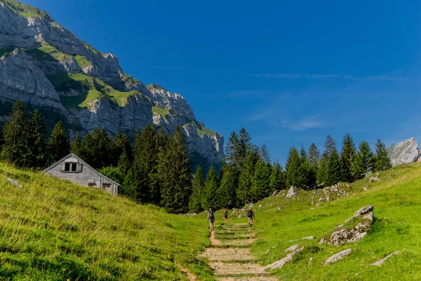 스위스의아 산맥을 지나는 아름다운 여행이었습니다 Appenzell Alpstein Switzerland — 스톡 사진