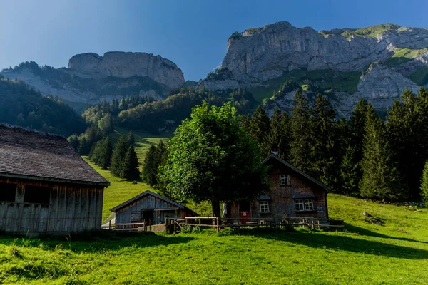 Piękne Zwiedzanie Gór Appenzell Szwajcarii Appenzell Alpstein Szwajcaria — Zdjęcie stockowe