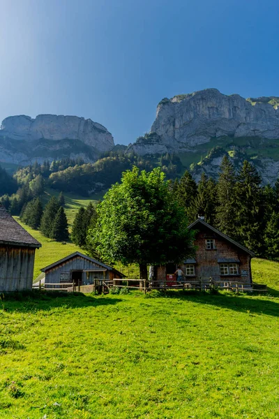 Hermoso Recorrido Exploración Por Las Montañas Appenzell Suiza Appenzell Alpstein — Foto de Stock