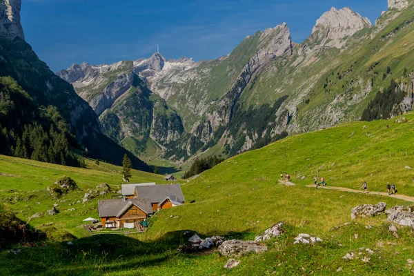 Piękne Zwiedzanie Gór Appenzell Szwajcarii Appenzell Alpstein Szwajcaria — Zdjęcie stockowe