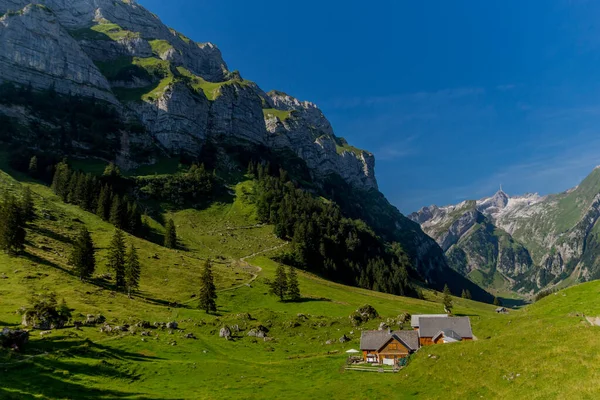 Piękne Zwiedzanie Gór Appenzell Szwajcarii Appenzell Alpstein Szwajcaria — Zdjęcie stockowe