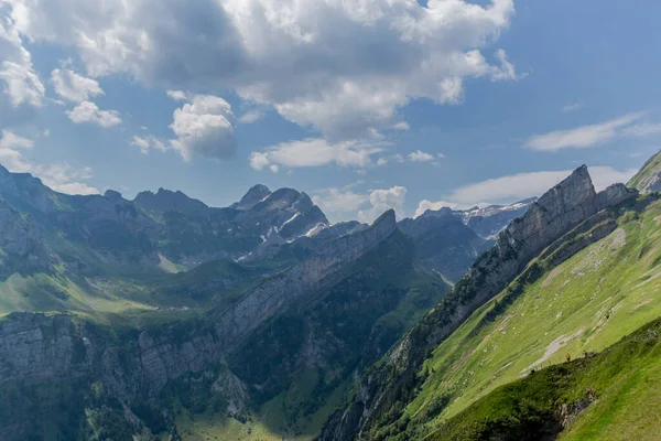 Beautiful Exploration Tour Appenzell Mountains Switzerland Appenzell Alpstein Switzerland — Stock Photo, Image