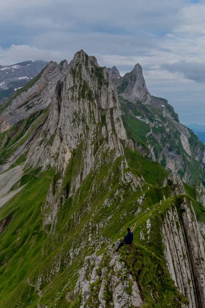 Hermoso Recorrido Exploración Por Las Montañas Appenzell Suiza Appenzell Alpstein — Foto de Stock