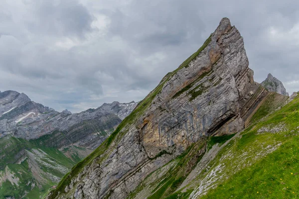 Прекрасна Екскурсія Горах Аппенцелл Швейцарії Appenzell Alpstein Switzerland — стокове фото