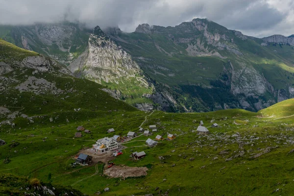 Прекрасна Екскурсія Горах Аппенцелл Швейцарії Appenzell Alpstein Switzerland — стокове фото