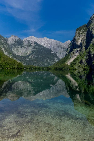 Schöne Erkundungstour Entlang Der Berchtesgadener Voralpen Schönau Königssee — Stockfoto