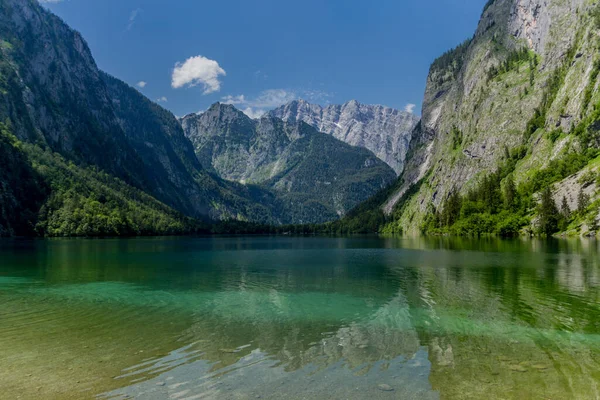 Hermoso Recorrido Exploración Largo Las Estribaciones Alpinas Berchtesgaden Schoenau Koenigsee —  Fotos de Stock