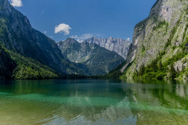 Hermoso Recorrido Exploración Largo Las Estribaciones Alpinas Berchtesgaden Schoenau Koenigsee —  Fotos de Stock