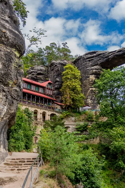 Recorrido Exploración Por Suiza Saxon Lugares Diffenrentes Sajonia Alemania — Foto de Stock