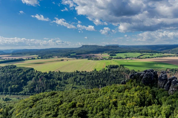 Tour Esplorativo Attraverso Svizzera Del Saxon Luoghi Diversi Sassonia Germania — Foto Stock