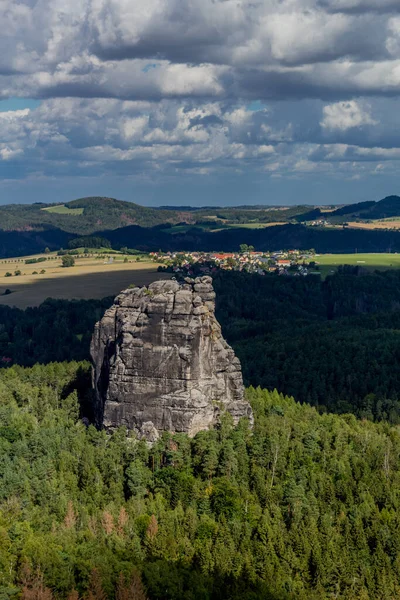 Exploration Tour Přes Saxon Švýcarsko Různých Místech Sasko Německo — Stock fotografie