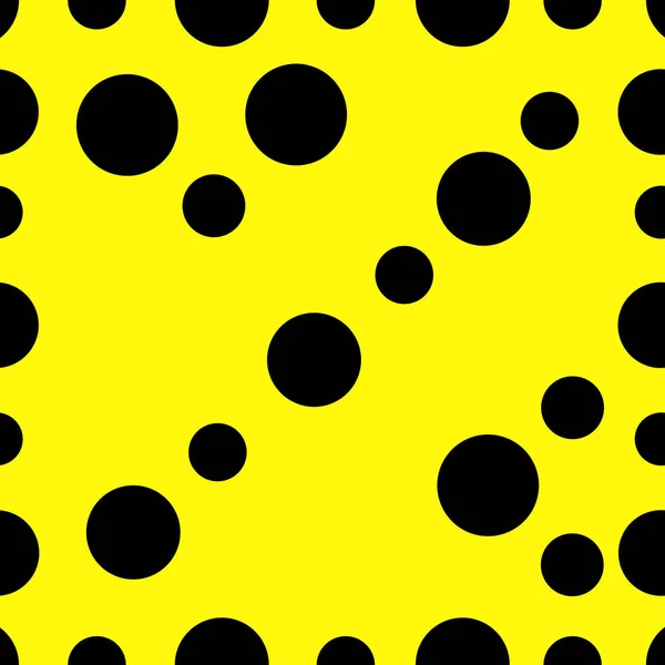Círculos Dispersión Brillo Geometría Abstracto Fondo Texturizado Amarillo Negro Concepto — Archivo Imágenes Vectoriales