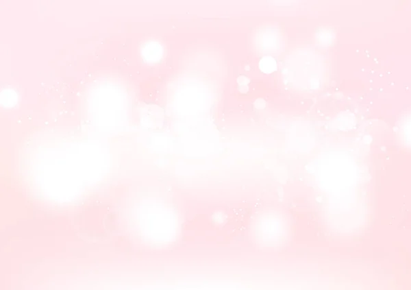 Weiß Rosa Abstrakten Hintergrund Bokeh Saisonale Feiertagsfeier Valentinstag Vektor Illustration — Stockvektor