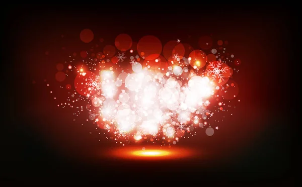 Noël Hiver Étoiles Disperser Scintillement Fête Néon Confettis Poussière Brillante — Image vectorielle