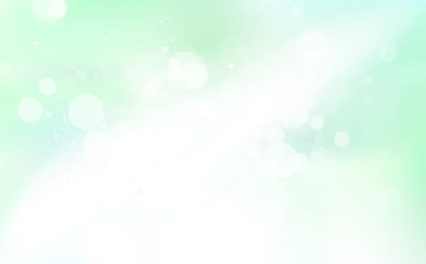 グリーンのボケ味 自然塵白熱爆発コンセプト ぼやけて輝きシーズン抽象的な背景のベクトル図 — ストックベクタ