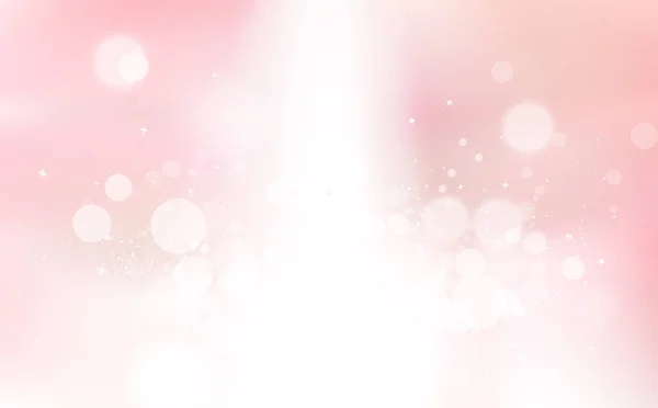 ピンクのボケ 星光ビームのお祝いの休日 紙吹雪粉塵爆発 輝くぼかし輝きシーズン抽象的な背景のベクトル図 — ストックベクタ