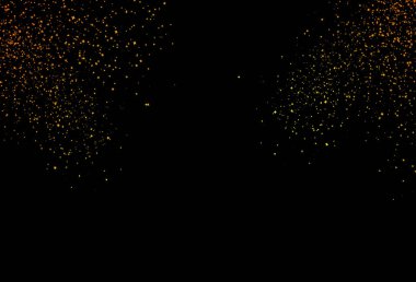 Dokulu, yıldızlı dağılım glitter altın gradyan parlak uzay ve galaksi kavramı arka plan düşen yıldız fade