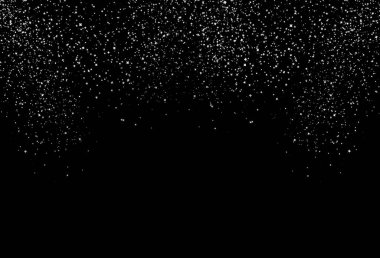 Dokulu, yıldızlı dağılım glitter gümüş beyaz metal degrade parlak uzay ve galaksi kavramı arka plan düşen yıldız fade