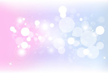Fantezi renkli bokeh kabarcık hava ile yıldız toz sim ışıltı pastel arka plan bulanıklık