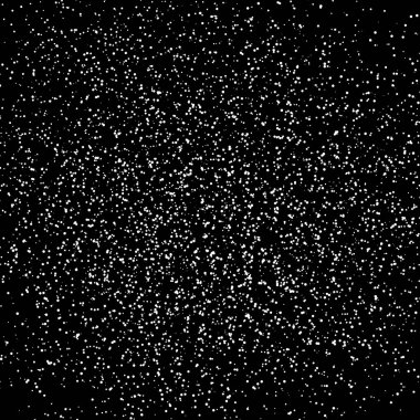 Yıldız nokta ve lekelerin dağılım glitter galaxy siyah arka plan, vektör çizim sıçramasına damlacık üzerinde