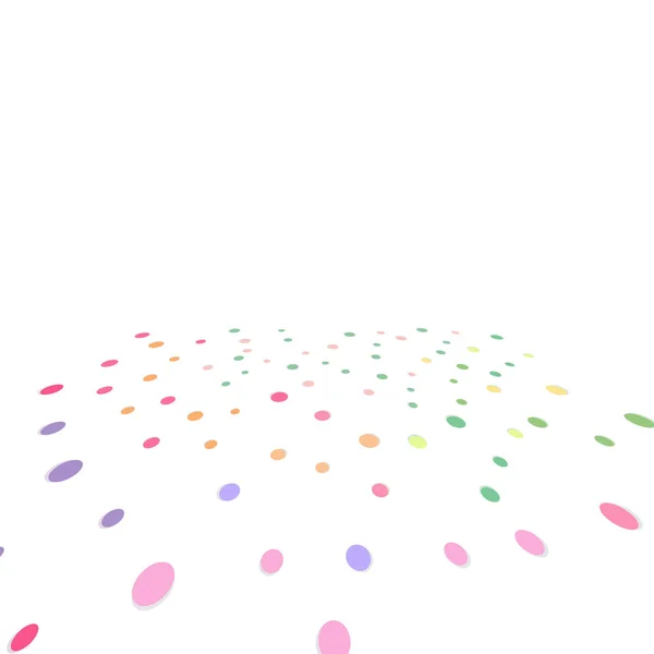 Spots Scatter Usando Para Fiesta Celebración Confeti Explosión Perspectiva Concepto — Vector de stock